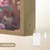 IJsvogel - Sprookjesbos - Roze - Bloemen Light Box met batterij (Wandlamp kind) middel -USP_websiteoplaadbaarNL