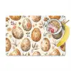 Paaseieren - Bruin - Bloemen Placemat vinyl groot -zzzproduct_Kitchenyeah-website