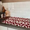 Rood - Druppelpatroon - Grafisch Inductie beschermer vinyl 3mm klein 276 -sfeer3