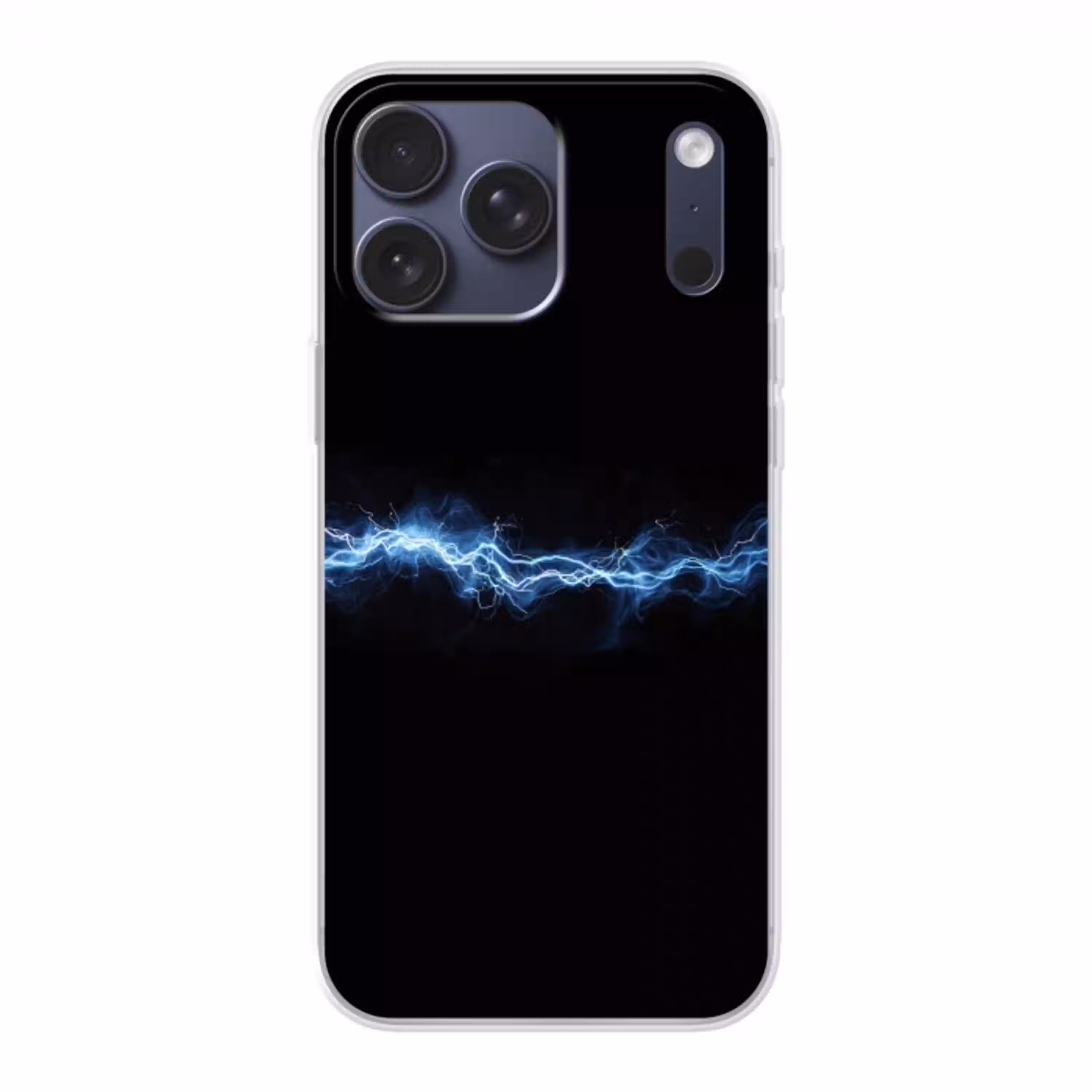 Gaming - Bliksemflits - Blauw - Energie Telefoonhoesje iPhone 17 Pro Max klein -3d