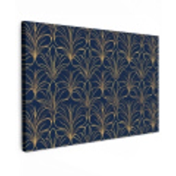 Deco - Waaier - Blauw canvas 2cm klein 34 -z3d