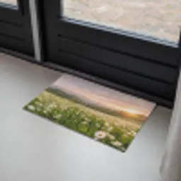 Madelief - Veld - Heuvels - Groen Deurmat klein -sfeer2