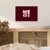 Nice - Uitroepteken - Rood aluminium wit klein -sfeer3