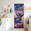 Fröhlicher Koala mit Sonnenbrille auf Wolke. deurposter klein -sfeer5