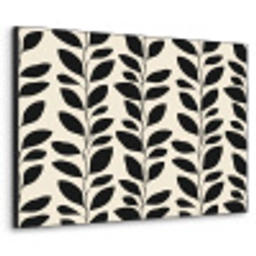 Botanisch - Dessin - Zwart - Beige Textielframe zwart klein 947 -3d