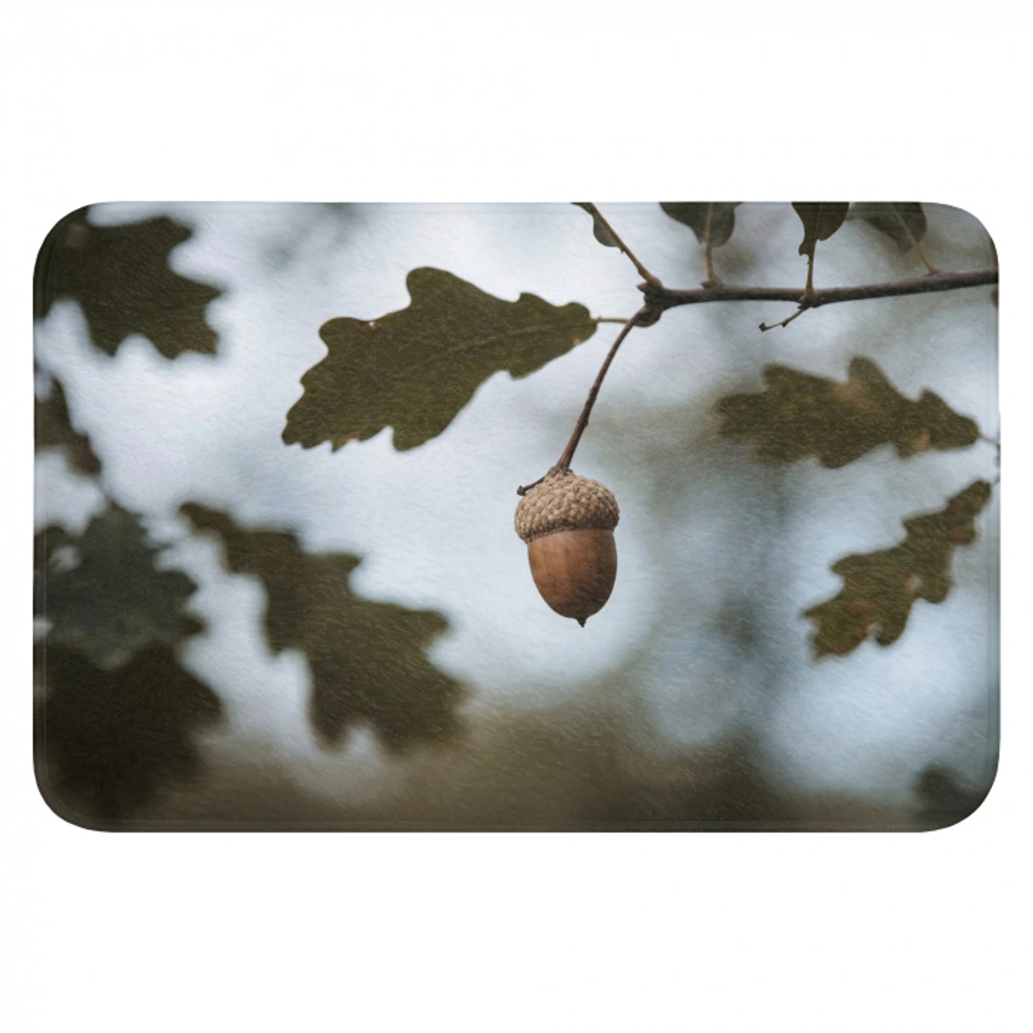 Eikel - Eikenblad - Bos - Herfst - Natuur Badmat klein -3d