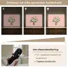 Bloemen - Lint - Kaartje Light Box met batterij (Wandlamp) middel -USP_dimbaarNL