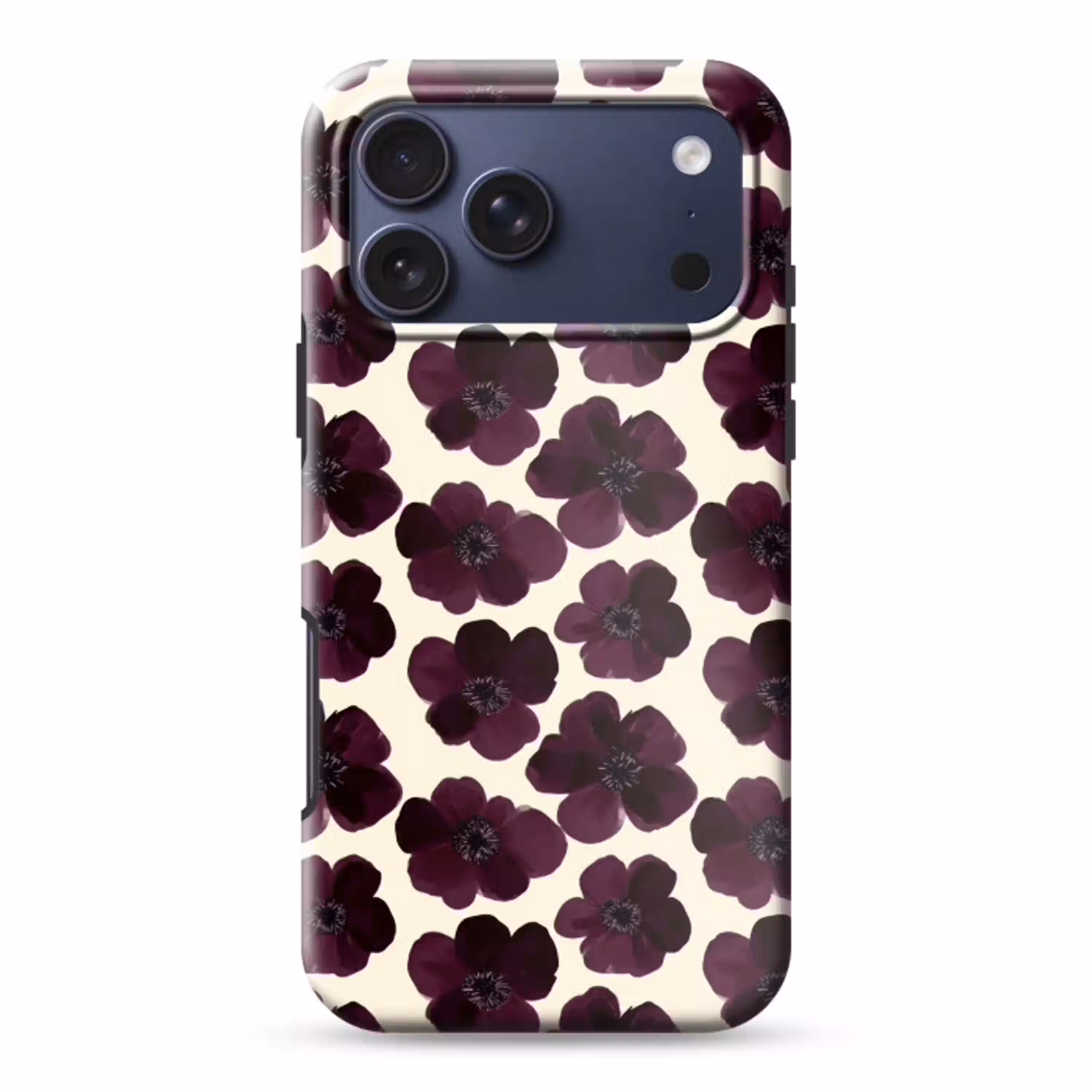 Bloemen - Aquarel - Paars Toughcase MagSafe Apple iPhone 17 Pro Max klein 1019 -3d