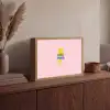 Grl pwr - Bliksem - Roze Light Box met batterij (Wandlamp) middel -sfeer2