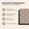 Oosters - Bloemen - Beige - Grijs Inductie beschermer vinyl 3mm middel 274 -tsfeer2_DE