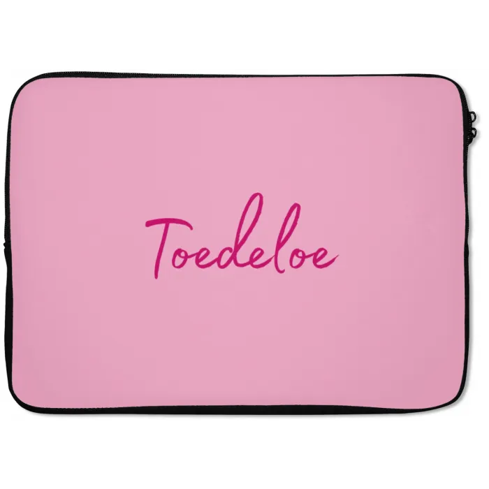 Toedeloe - Roze - Minimalistisch laptophoes neopreen klein -zkaufland3dotto