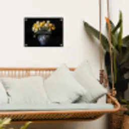 Quotes - Bloem - Tulp - Geel tuinposter los doek klein -sfeer7