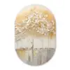 Bomen - Kunst - Acryl - Natuur Wandcirkel Ovaal Forex klein -3d