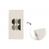 Halve cirkels - Aardetinten - Grafisch fotobehang vinyl groot -3d