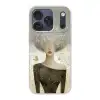 Pluis - Vrouw - Beige Telefoonhoesje iPhone 17 Pro klein -3d