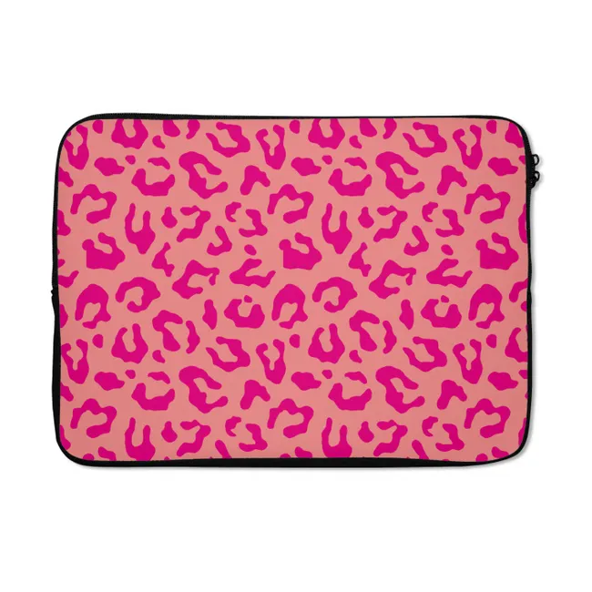 Laptop hülle - Pantherdruck - Rosa - Tierdruck - Minimalistisch