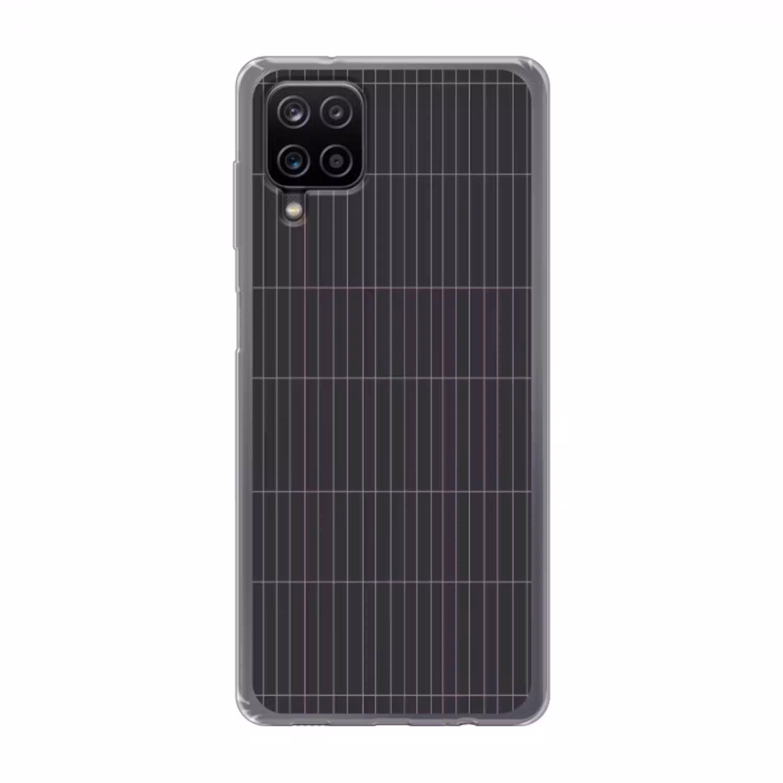 Verticaal - Wandtegel - Donkergrijs Telefoonhoesje Samsung Galaxy A12 klein 372 -3d