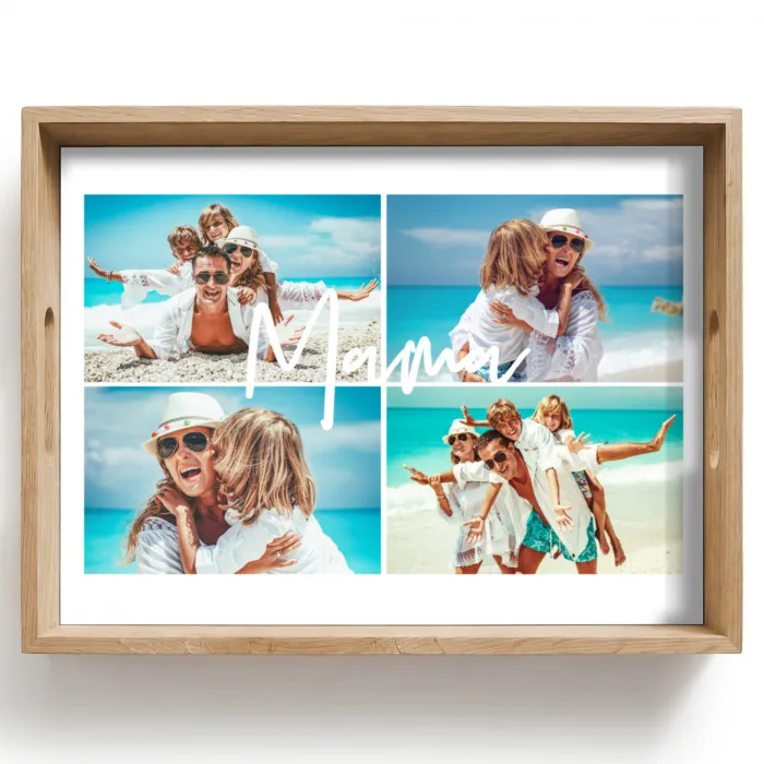 Mama - Collage 4 Foto's Dienblad Rechthoek middel -z3d_shopping