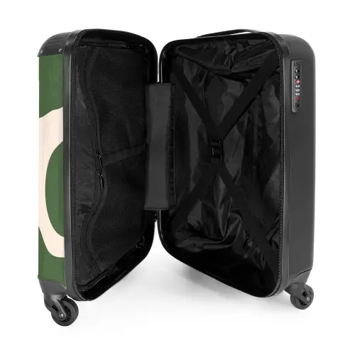 Abstract - Groene vormen NBS - Handbagage koffer - Kinderen Unisex middel -binnenkant