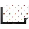 Illustratie - Kerstsymbolen - Wit Inductie beschermer vinyl 3mm klein 276 -3d