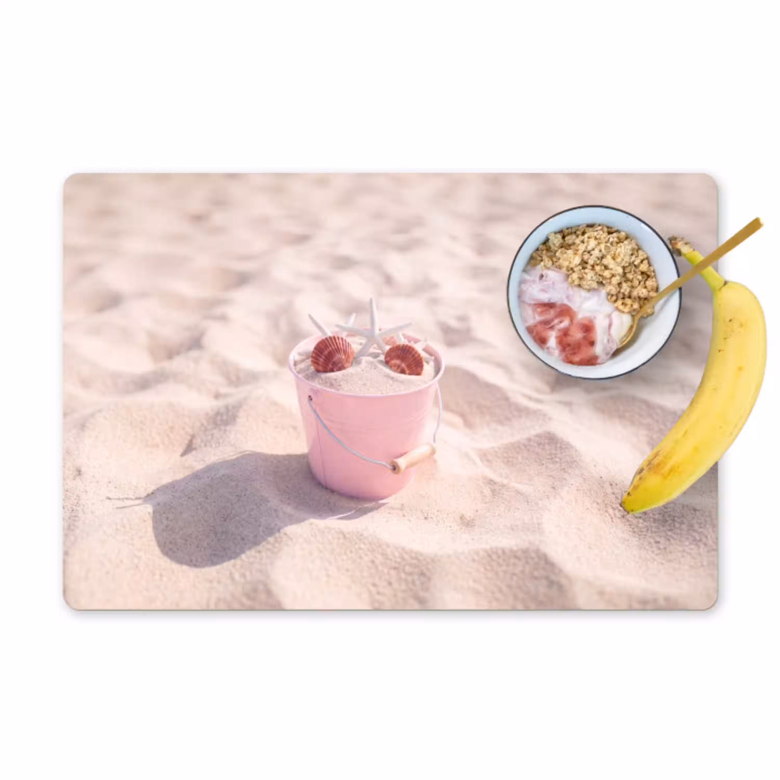 Strand - Schelpen - Zomer - Roze - Decoratie Placemat vinyl groot -zzzproduct_Kitchenyeah-website