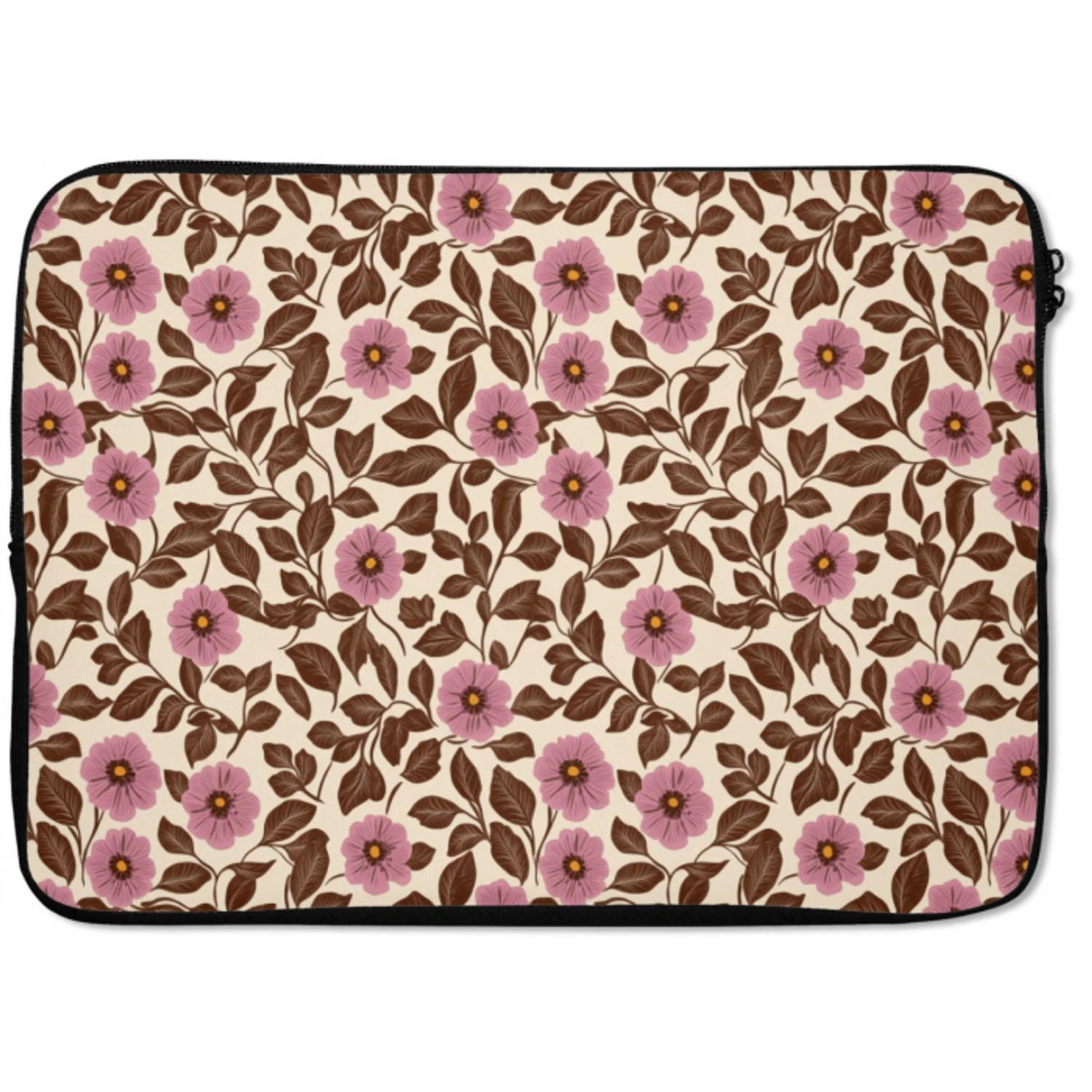 Bloemen - Bladeren - Kleurrijk laptophoes neopreen klein 279 -zkaufland3dotto