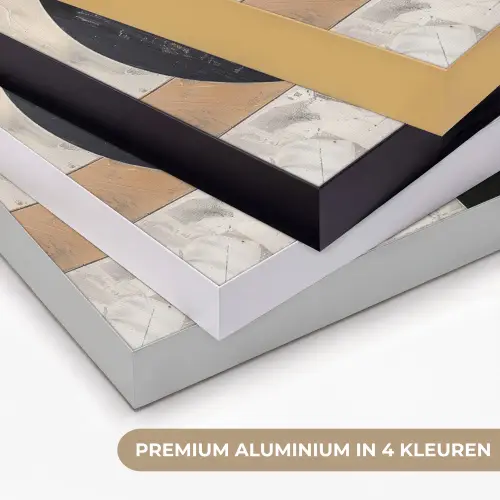 Abstract - Modern - Geometrisch - Pastel Textielframe zwart klein -USP_kleurenNL