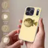 Stekels - Vis - Opgeblazen - Bruin Telefoonhoesje iPhone 17 Pro klein -sfeer3_NL