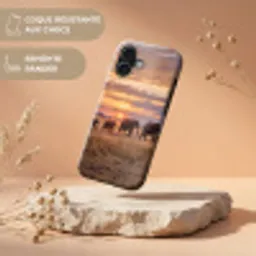 Olifanten - Savanne - Zonsondergang - Afrika - Warm Toughcase MagSafe Apple iPhone 17 klein -USP_RandenV_FR