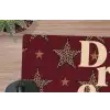Sterren - Luipaardprint - Dream - Bordeaux muismat rubber klein -closeup