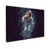 Ruimte - Neon - Astronaut - Sterren canvas 2cm klein -z3d