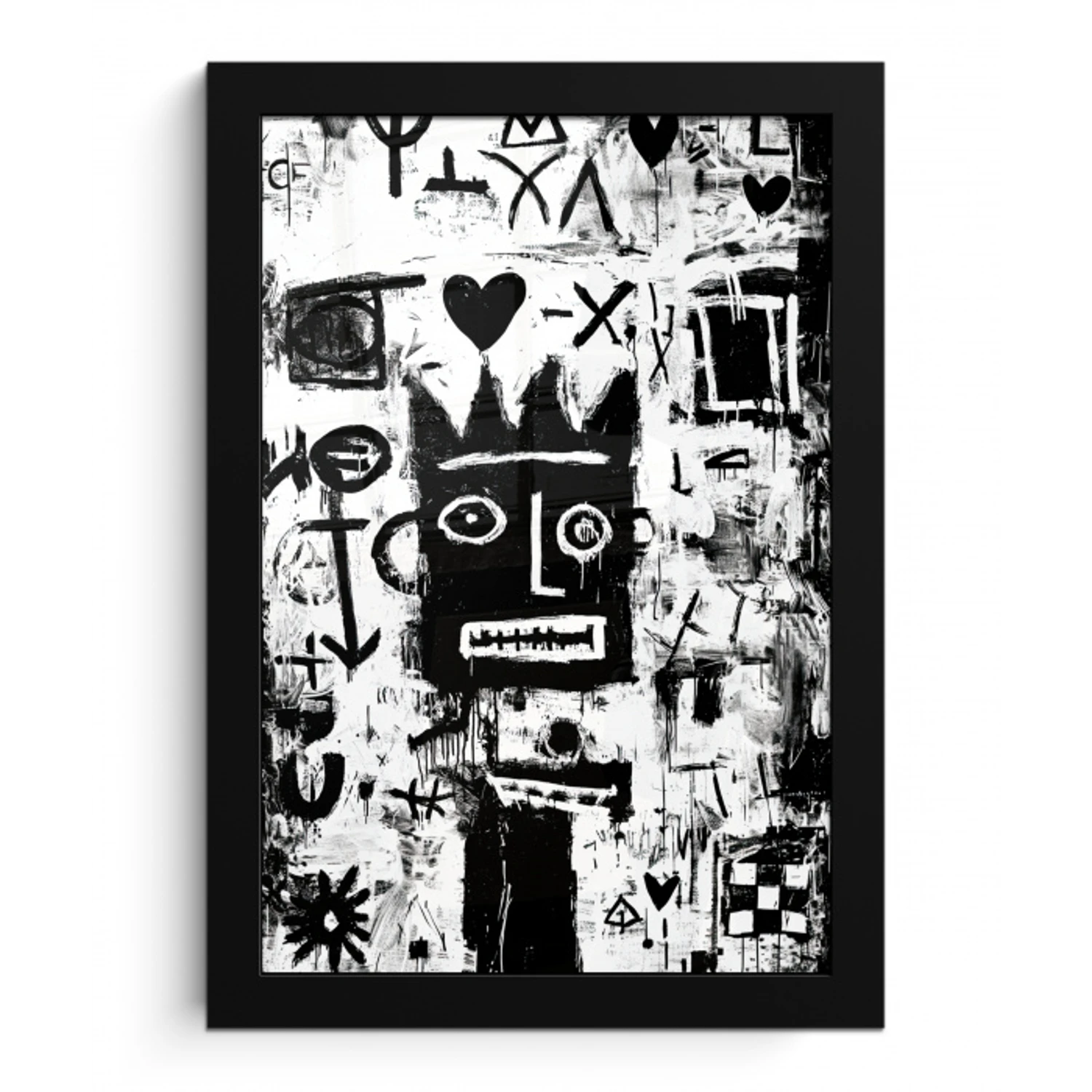 Vormen - Gezocht - Zwart - Abstract fotolijst zwart zonder passe partout klein -3d