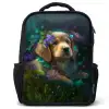 Polly Pup Rugzak - Zwart middel -3d