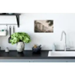 Zee - Villa - Beige Muursticker klein -keuken