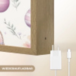 Bloemen - Paaseieren - Patroon Light Box met batterij (Wandlamp) middel -USP_websiteoplaadbaarDE