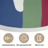 Kleurvakken - Recht - Rond - Abstract Akoestische PET Vilt - Rond klein -closeup_NL