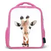 Gerrie Giraffe Kinderrugzak - Roze middel -3d