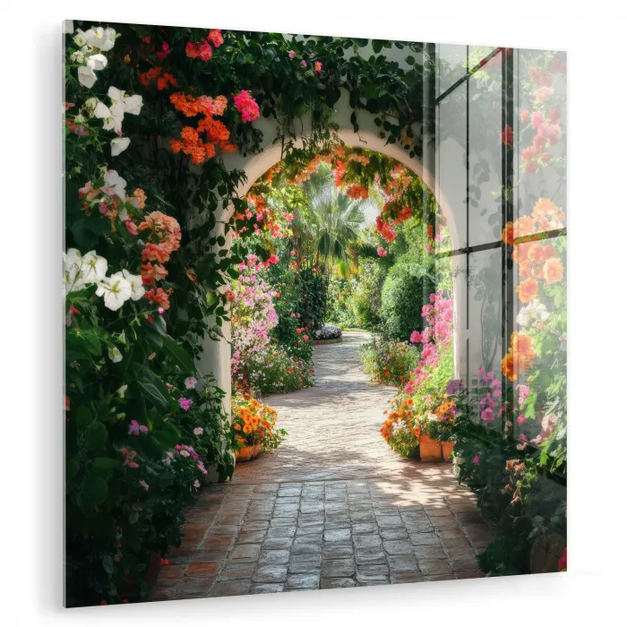 Doorkijk - Bloemen - Natuur - Bloementuin plexiglas 5mm klein -zzzproduct_nieuw
