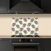 Retro - Disco - Bloemen - Discobal keuken achterwand spatscherm klein 900 -sfeer1