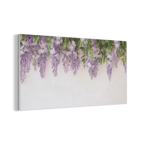 Blauwe regen - Bloemen - Paars PET vilt middel -3d