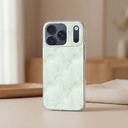 Groen - Marmer - Vloeiende aders Telefoonhoesje iPhone 17 Pro klein 878 -sfeer2