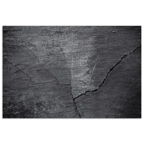 Beton - Zwart - Scheur poster papier klein -3d
