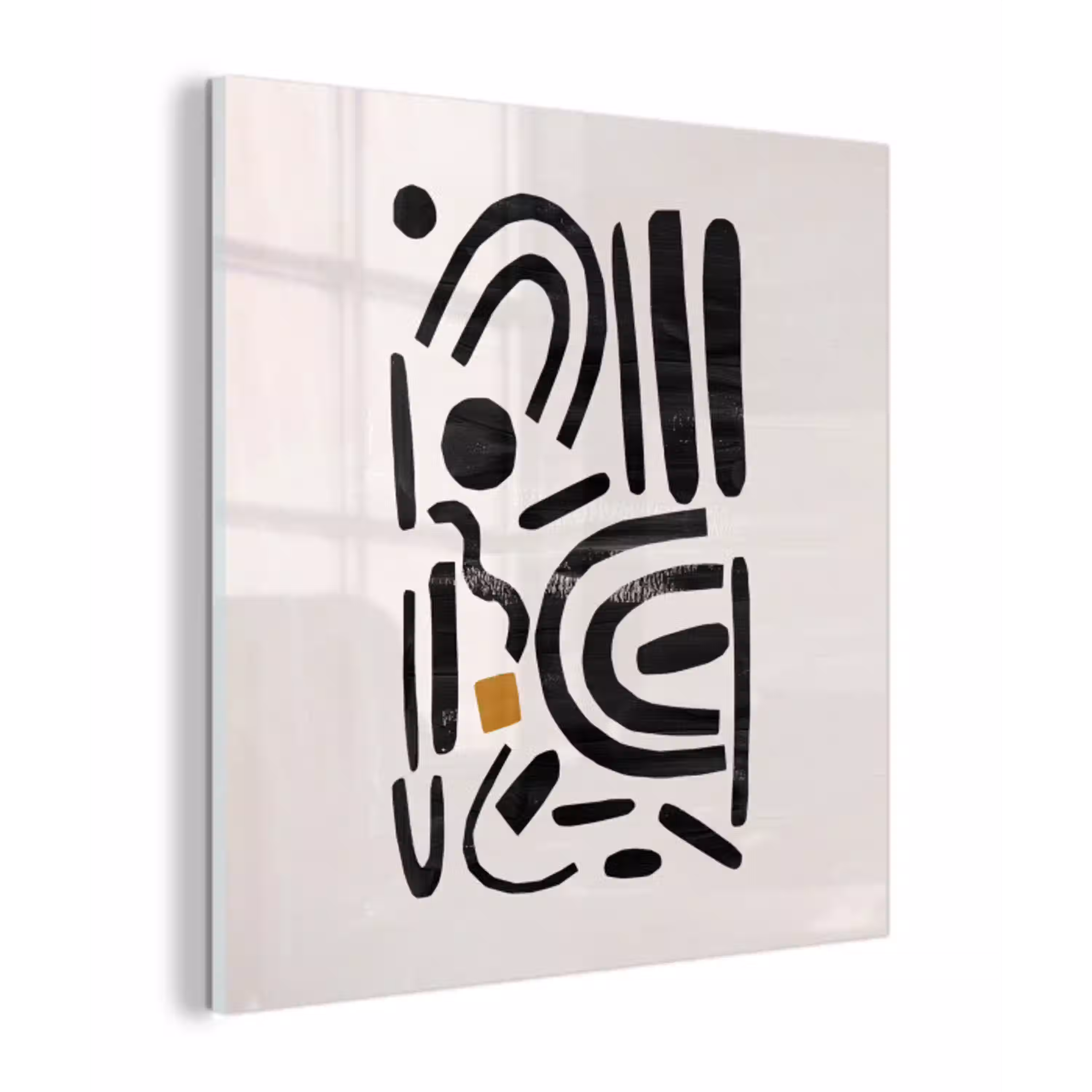 Abstract - Kunst - Vormen - Zwart plexiglas 5mm klein -z3d