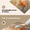 Close up - Oranje - Iris Inductie beschemer met haakjes klein -ky-schoon-nl