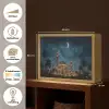 Sterrenhemel - Maan - Palmbomen - Moskee Light Box met batterij (Wandlamp) middel -USP_websiteoverzichtNL