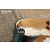 Hout - Wereldkaart - Bakken - Keuken Placemat vinyl groot -closeup