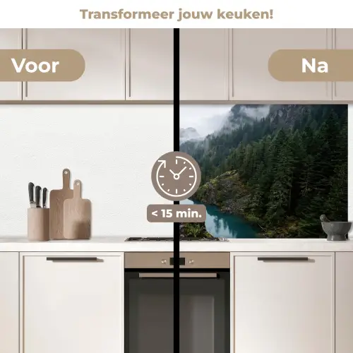Waterval - Bomen - Bergen keuken achterwand 2 middel -voor-na2_NL