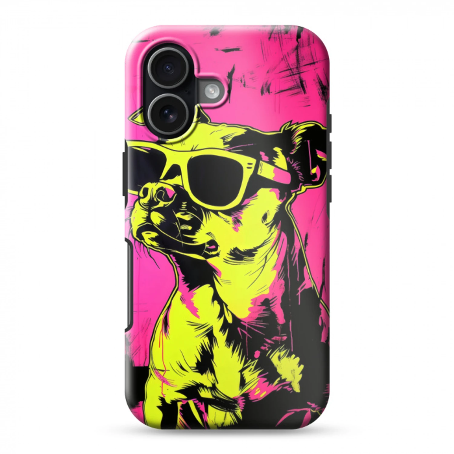 Hond - Zonnebril - Roze - Art Toughcase MagSafe Apple iPhone 17 klein -3d
