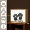 Honden - Bivakmuts - Zwart - wit Light Box met batterij (Wandlamp) middel -USP_websiteoverzichtNL