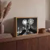 Vuurwerk - Proosten - Skyline - Champagne Light Box met batterij (Wandlamp) middel -sfeer2